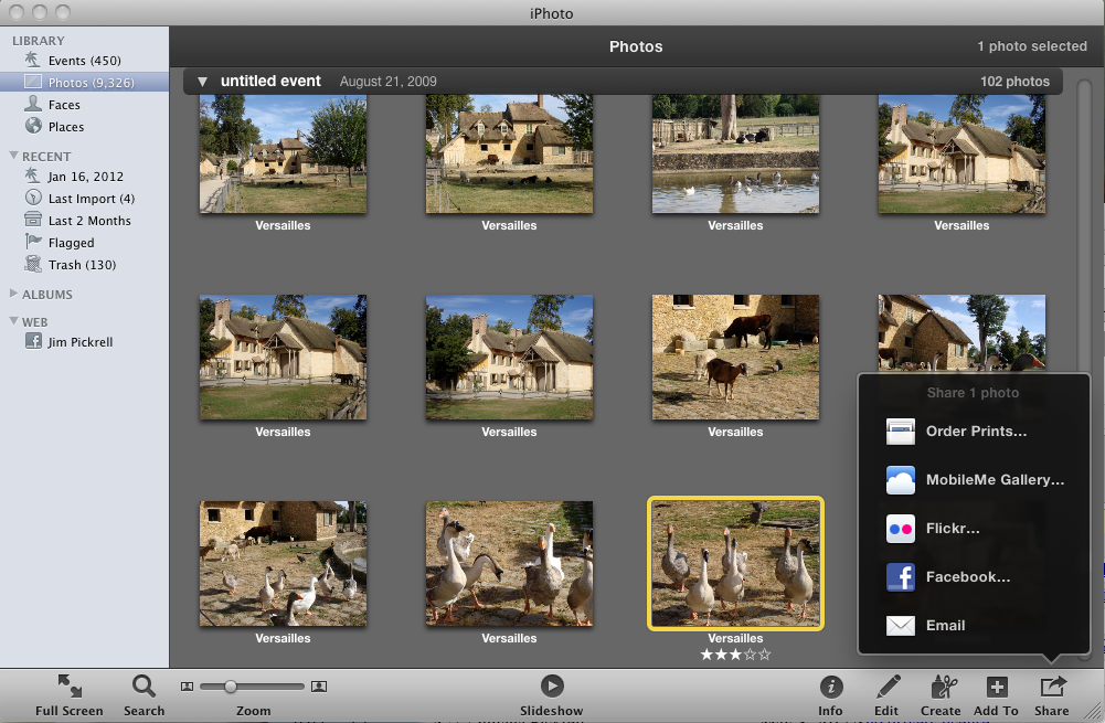 Upload pictures with facebook