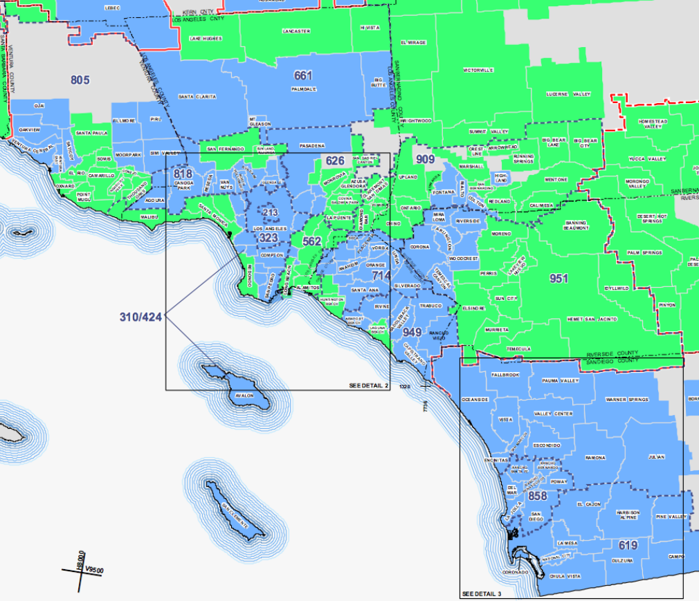 telco service areas map