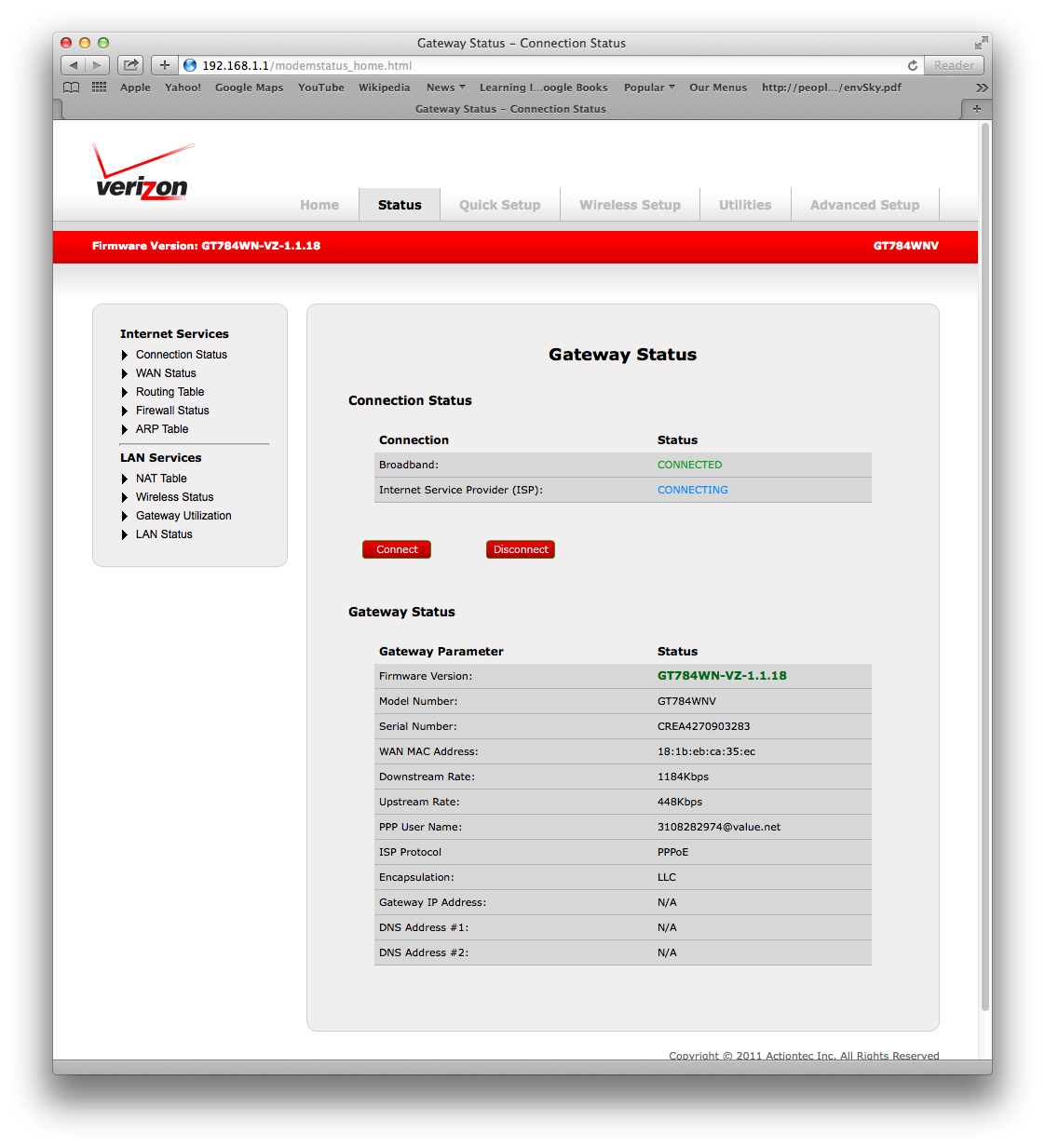 Activate New Verizon Dsl Modem